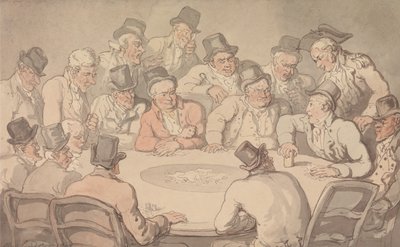 La mesa de juego de Thomas Rowlandson