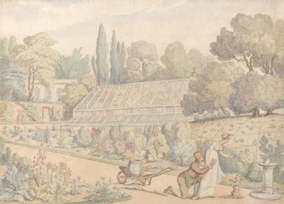 La ofrenda del jardinero de Thomas Rowlandson