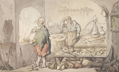 La fábrica de vidrio de Thomas Rowlandson