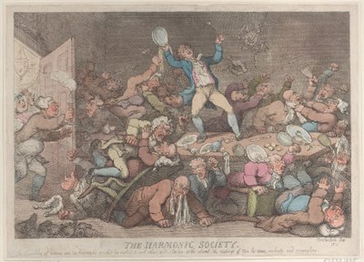 La Sociedad Armónica, 1810 de Thomas Rowlandson