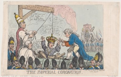 La Coronación Imperial, 31 de julio de 1804 de Thomas Rowlandson