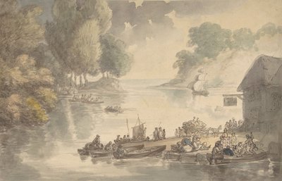 La posada en el vado, 1775-1827 de Thomas Rowlandson