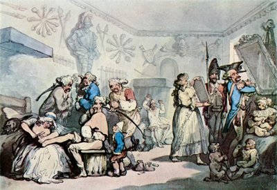 El interior de un cuartel francés, 1787, 1929 de Thomas Rowlandson
