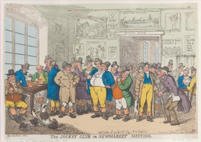 El Jockey Club o reunión de Newmarket de Thomas Rowlandson