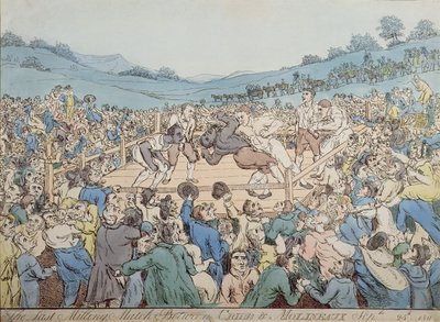 El Último Combate de Molienda entre Cribb y Molineaux, 28 de septiembre de 1811 de Thomas Rowlandson