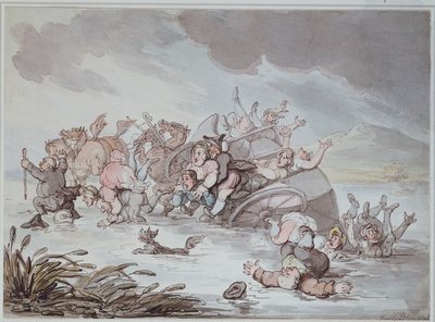 El percance, 1806 de Thomas Rowlandson