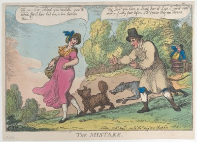 El error, 1 de agosto de 1809 de Thomas Rowlandson