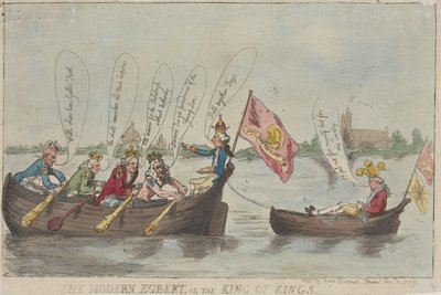 El Egbert moderno, o el rey de reyes de Thomas Rowlandson