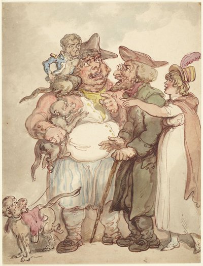 El comerciante de los monos de Thomas Rowlandson