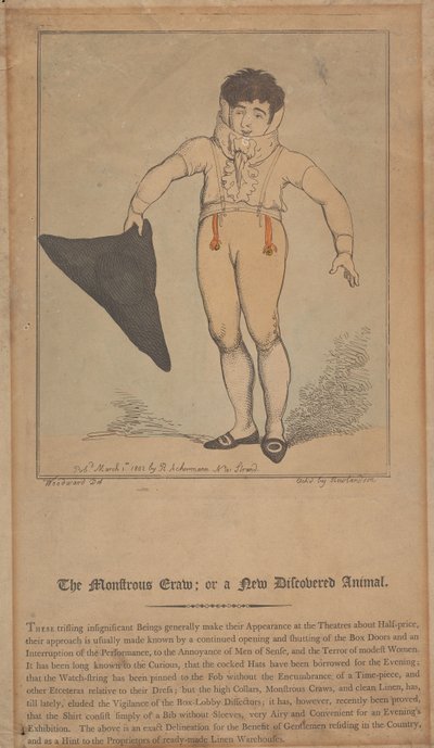 El monstruoso bicho; o un animal recién descubierto de Thomas Rowlandson