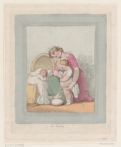 La guardería, 1799 de Thomas Rowlandson