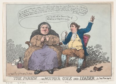 La parodia, o Madre Cole y Loader de Thomas Rowlandson