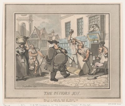 La alegría del pavimentador, 1792 de Thomas Rowlandson