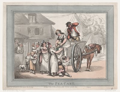 El Carro de Guisantes, 16 de abril de 1788 de Thomas Rowlandson
