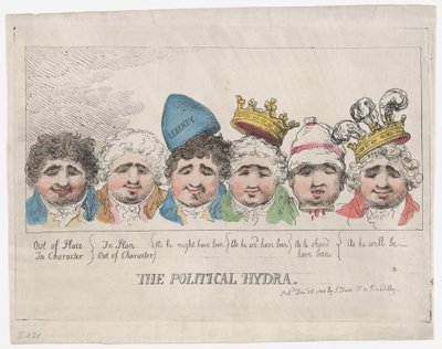 La hidra política, 26 de diciembre de 1788 de Thomas Rowlandson