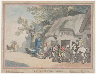 El caballo de posta (de *La vida de un caballo de carreras, o El corredor de gran temperamento*) de Thomas Rowlandson