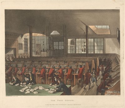 La oficina de correos de Thomas Rowlandson
