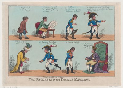 El progreso del emperador Napoleón, 19 de noviembre de 1808 de Thomas Rowlandson