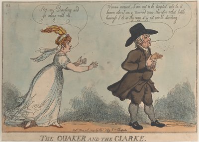El cuáquero y el clérigo, 24 de mayo de 1809 de Thomas Rowlandson