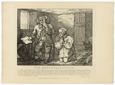 La Reconciliación, del Viaje a las Hébridas de Boswell de Thomas Rowlandson