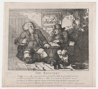 La Recuperación de las Bellezas Pintorescas de Boswell, Parte Segunda, 20 de junio de 1786 de Thomas Rowlandson