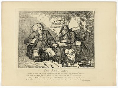 La Recuperación, del Viaje a las Hébridas de Boswell de Thomas Rowlandson