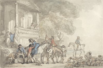 El regreso de la caza de Thomas Rowlandson