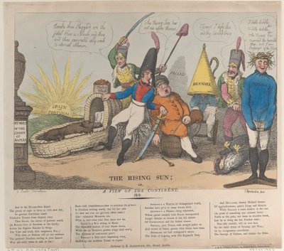 El Sol Naciente, O, Una Vista del Continente, agosto 28, 1810 de Thomas Rowlandson