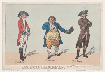 Los candidatos rivales, 8 de abril de 1784 de Thomas Rowlandson