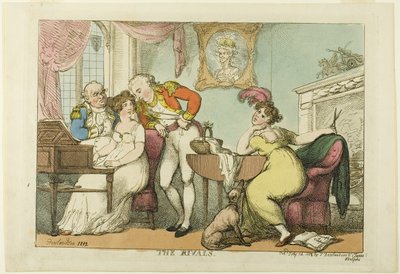 Los rivales de Thomas Rowlandson
