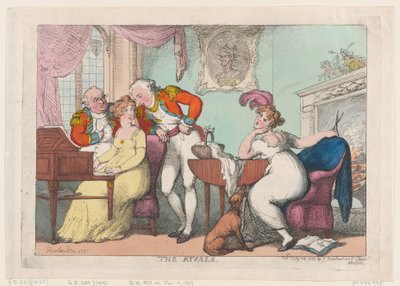 Los rivales de Thomas Rowlandson
