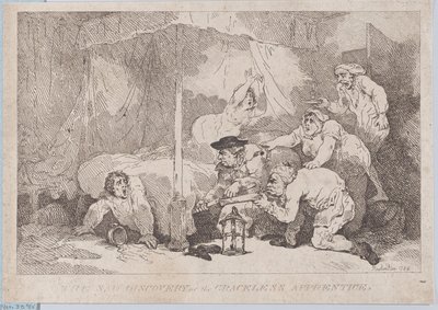El triste descubrimiento del aprendiz sin modales de Thomas Rowlandson