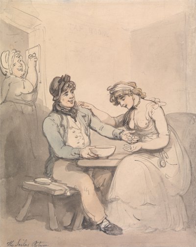 El regreso del marinero de Thomas Rowlandson