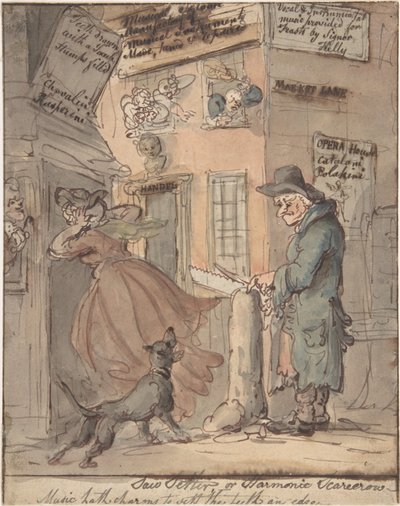 El ajustador de sierras de Thomas Rowlandson