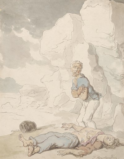 Los marineros náufragos de Thomas Rowlandson