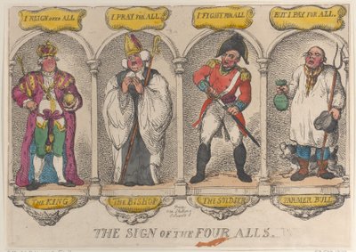 El signo de los Cuatro Todos, 1810 de Thomas Rowlandson