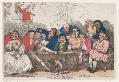 La Sociedad del Argot, 24 de julio de 1785 de Thomas Rowlandson