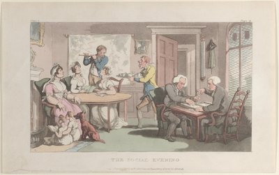 La velada social, de El vicario de Wakefield de Thomas Rowlandson