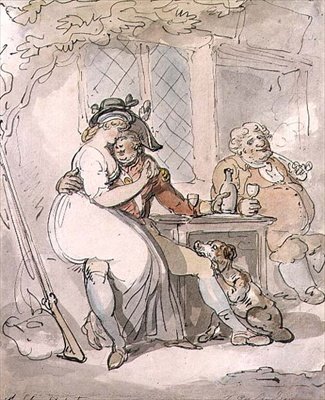 La partida del soldado de Thomas Rowlandson