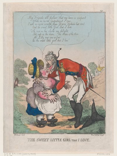 La Dulce Niña que Amo, 4 de junio de 1808 de Thomas Rowlandson