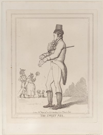 El Guisante de Olor, 29 de agosto de 1812 de Thomas Rowlandson
