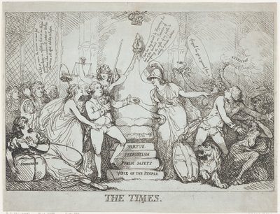 Los Tiempos, diciembre de 1788 de Thomas Rowlandson