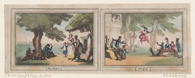 El hojalatero y el columpio, 15 de agosto de 1800 de Thomas Rowlandson
