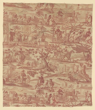 Los Viajes del Doctor Syntax (Tela de Mobiliario) de Thomas Rowlandson