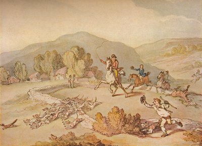 La Caza del Pueblo de Thomas Rowlandson