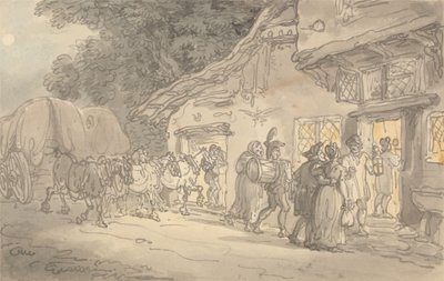 El Descanso del Carretero de Thomas Rowlandson
