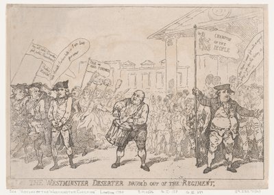 El Desertor de Westminster Expulsado del Regimiento, 18 de mayo de 1784 de Thomas Rowlandson