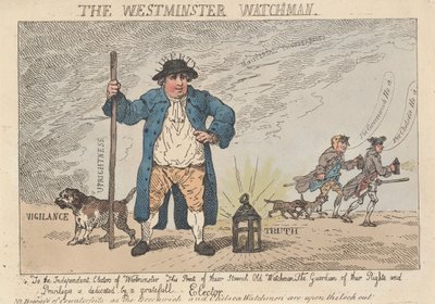 El Vigilante de Westminster de Thomas Rowlandson
