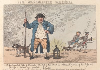 El Vigilante de Westminster de Thomas Rowlandson