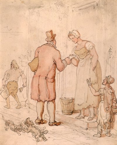 El cartero, principios del siglo XIX de Thomas Rowlandson